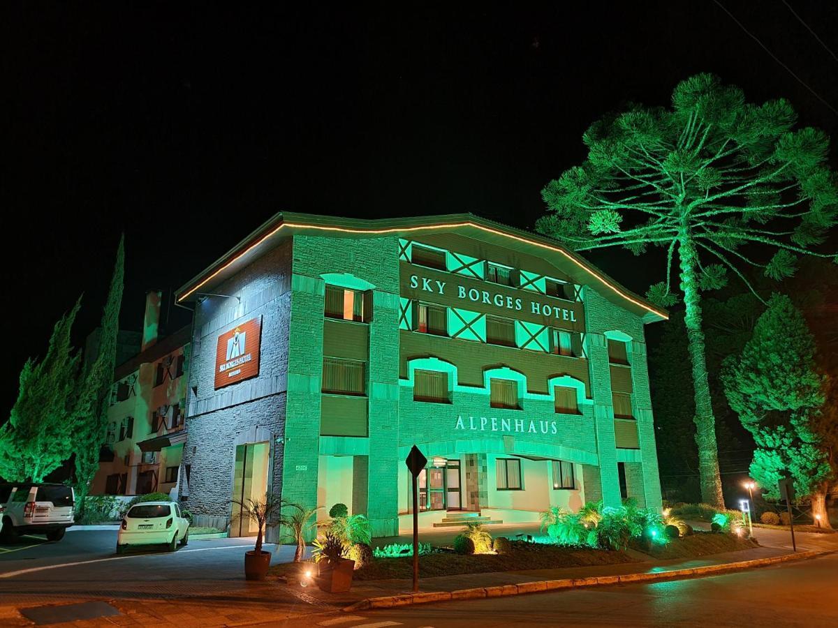 Sky Borges Hotel Alpenhaus - Gramado Exteriör bild