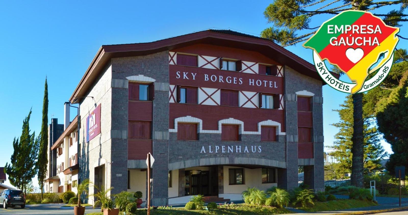 Sky Borges Hotel Alpenhaus - Gramado Exteriör bild